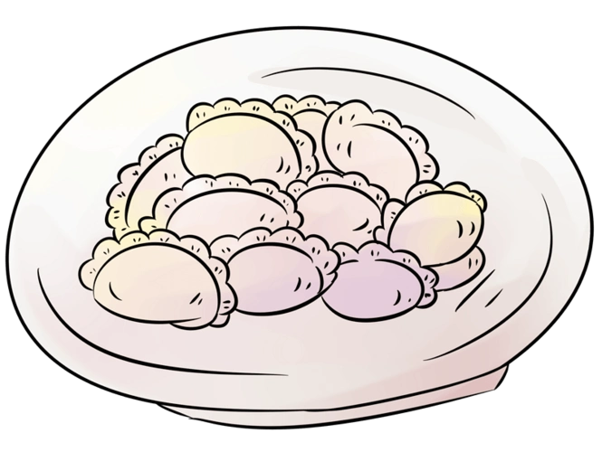 饺子简笔画图解饺子的简笔画怎么画卡通简笔画饺子如何画饺子水饺怎么