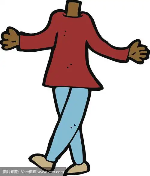 卡通女性身体(添加照片或混搭卡通)