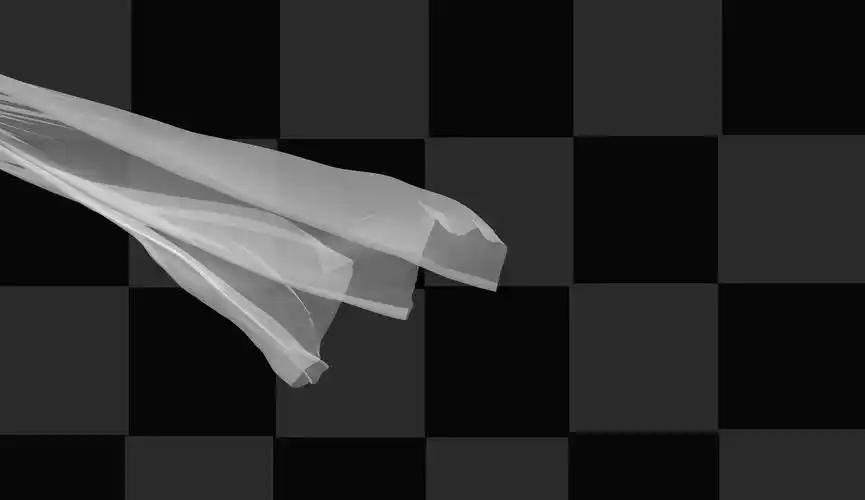 窗帘飘动透明通道