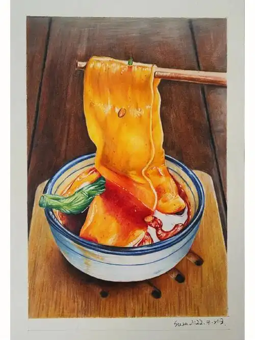 彩铅美食面来了