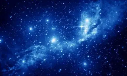 蓝色星空背景 星空