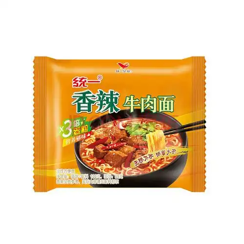 统一 香辣牛肉面 方便面 五连包(100克*5袋)