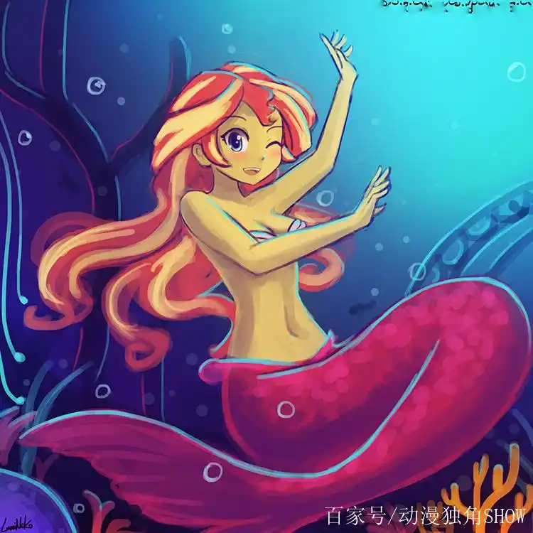 小马宝莉,我想知道余晖烁烁为什么是美人鱼 转载自百家号作者:动漫