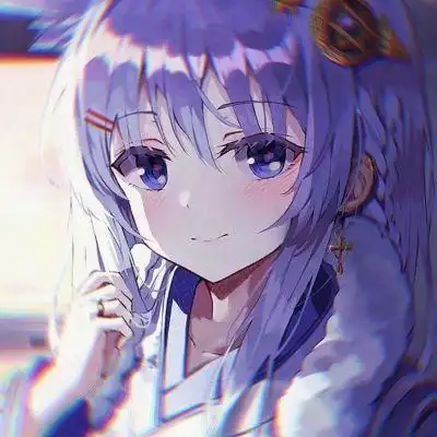 超火清冷干净风动漫女头冷色调高冷动漫女生头像