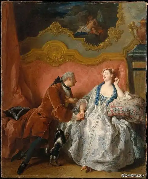 法国洛可可画架和壁画画家jean·fran04ois·de·troy人物油画作品