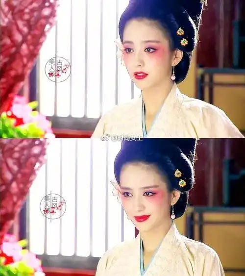 佟丽娅《梦回唐朝》陶美人的完美还原了古代唇妆和眼妆特有的韵味和风
