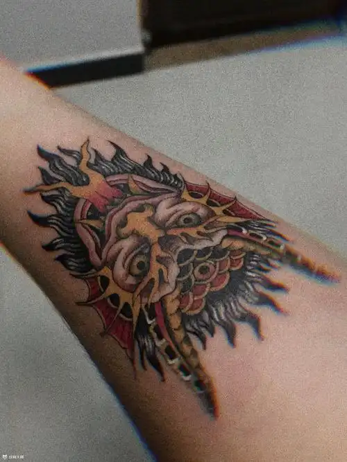 路西法_纹身图案手稿图片_鱼海的纹身作品集