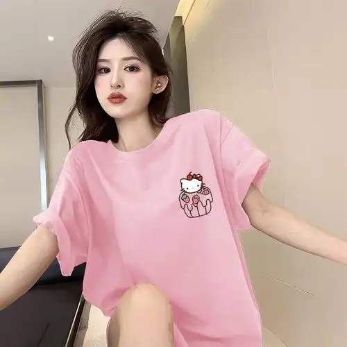 6097设计感白t上衣甜辣风女内搭网红时髦春秋款休闲短袖t恤女夏 - 17