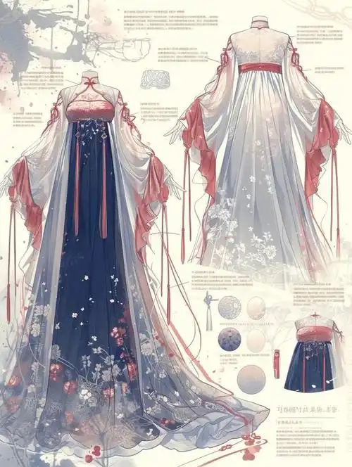 汉元素服饰效果图款式图|时尚|基金|麦昆|设计师|国产羽绒服_网易订阅