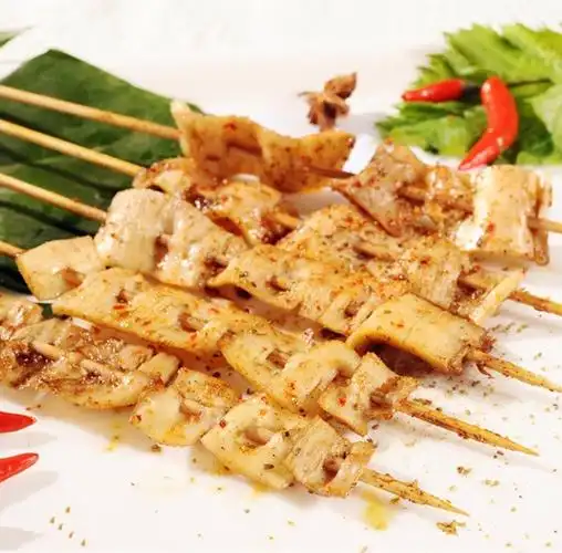 牛板筋串批发烧烤半成品家庭户外铁板冷冻批发肉串串批发腾旺纳跃面筋