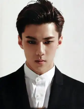 潮男大背头发型小鲜肉帅哥变绅士