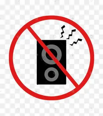 禁止说话卡通标志