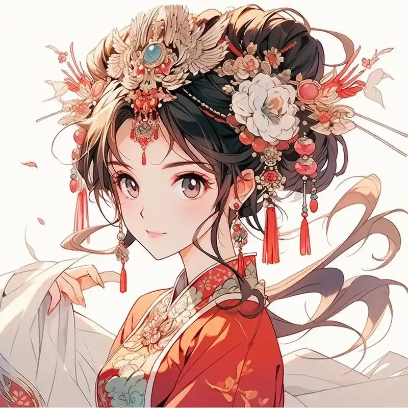 女生头像.#绝美古风 #古装仙女插画图集 #美图分享 #古风 - 抖音