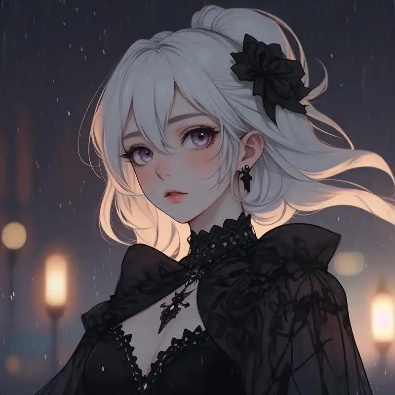 94冷酷动漫女生霸气黑暗头像94