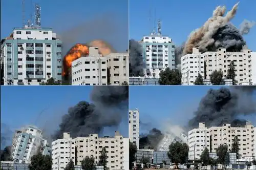 加沙媒体大楼被炸美联社强烈谴责有美媒称以色列感谢美国支持