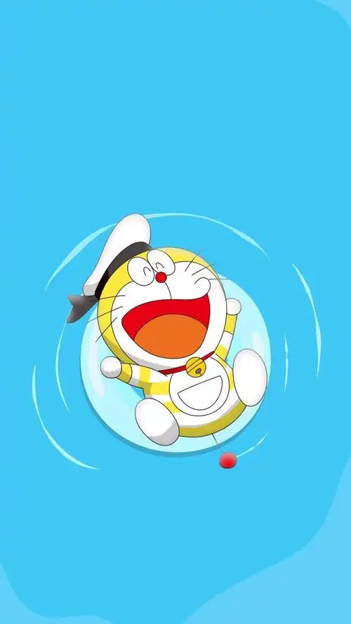 哆啦a梦壁纸:可爱哆啦a梦蓝胖子手机壁纸