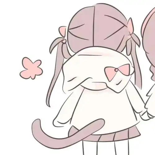 可爱动漫闺蜜头像