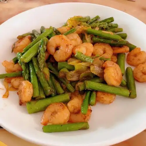 芦笋炒虾仁