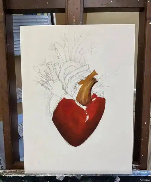 14岁王诗龄展现绘画天赋,线描和水粉作品惊艳亮相