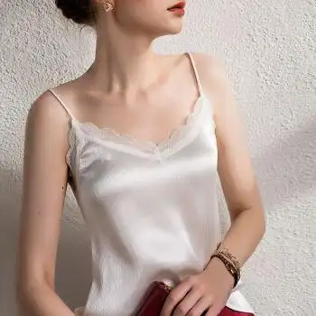 冰丝背心女夏季夏季蕾丝吊带女背心西装内搭性感冰丝夏季小吊带美背