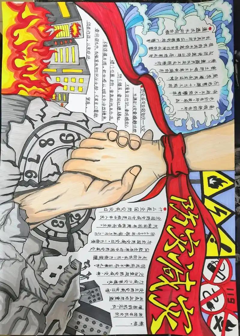 防震减灾主题手抄报 #防灾减灾 #安全教育手抄报 #防灾减灾进行时