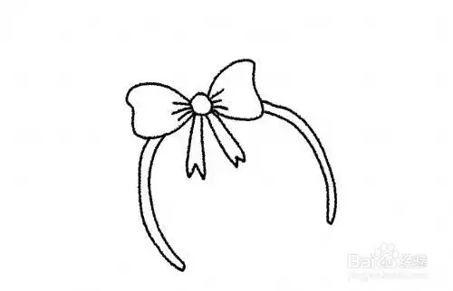 大蝴蝶发卡怎么画