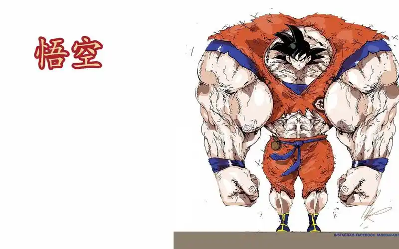 当动漫人物变成肌肉男会是什么样?