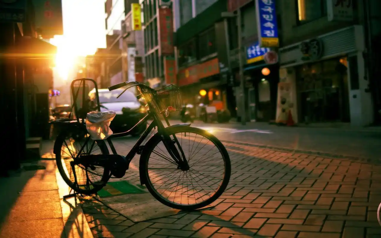 自行车怀旧复古风摄影高清壁纸