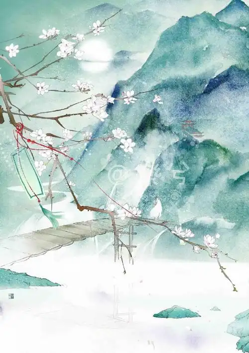 63张唯美古风插画壁纸,最后一组插画小故事超甜