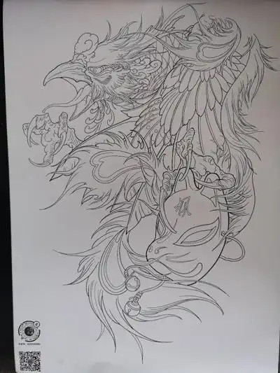 2021四十二章经悟纹身手稿图片