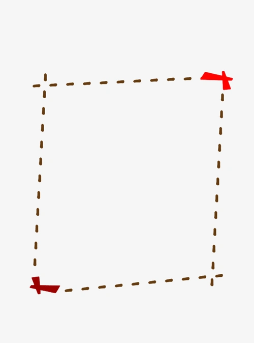 手绘虚线文本框