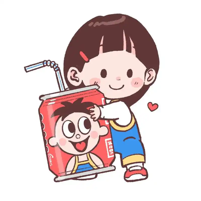 原创|喝奶可爱头像三枚#可爱头像 - 抖音