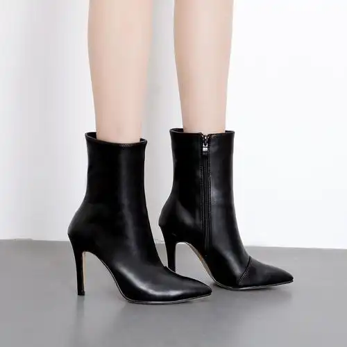 2018秋季靴子子新款细高跟穿搭|2018秋季靴子子新款细高跟搭配|2018秋