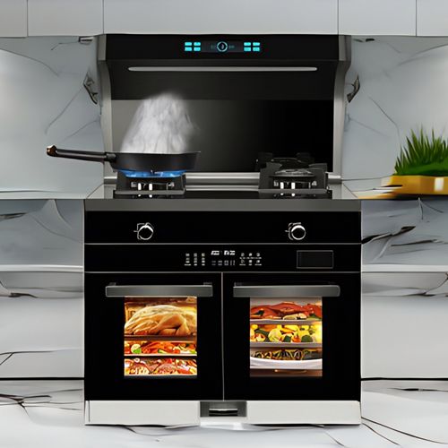 金牌合太集成灶一体灶家用厨房蒸烤箱油烟机消毒柜猛火燃气灶