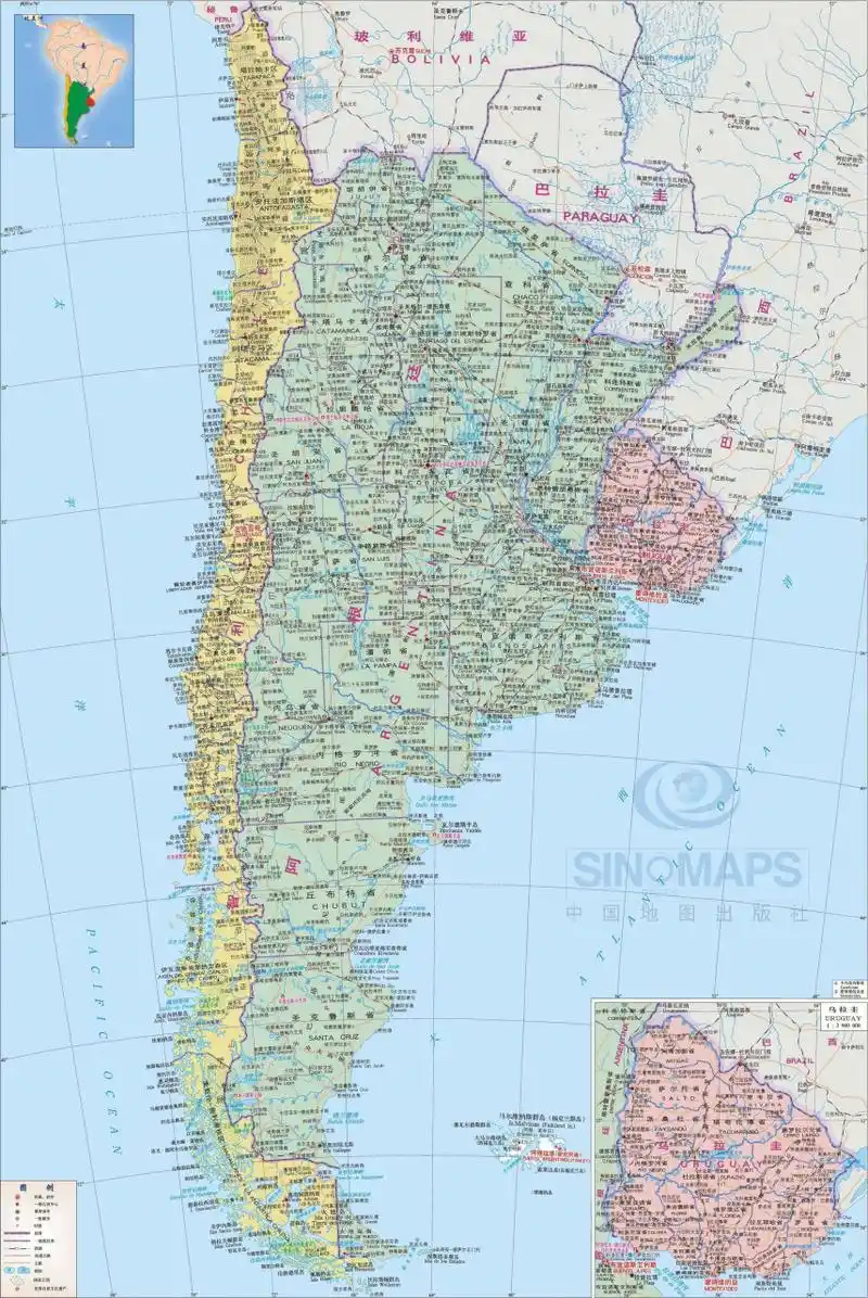 阿根廷政区地图