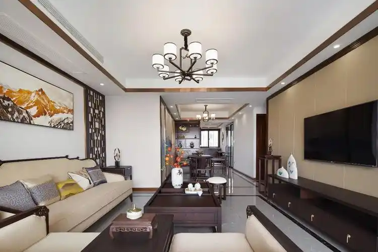 独爱新中式客厅!雅韵的气质,令人着迷!_装修达人_装修头条_齐家网