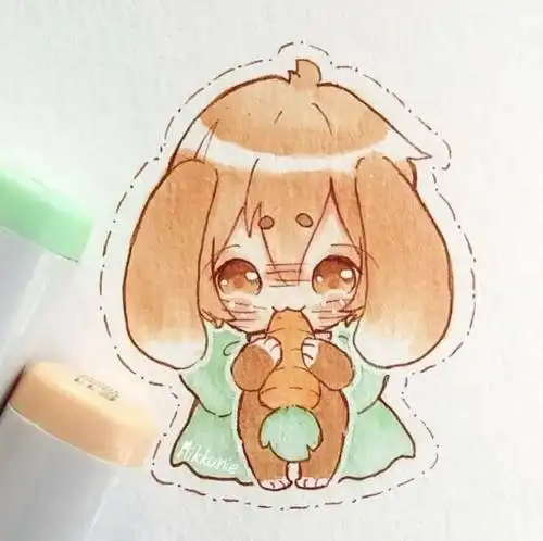 马克笔手绘丨超可爱的q版人物又来啦马克笔新手最爱