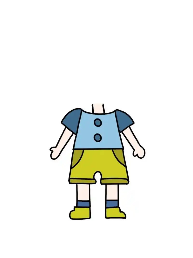 幼儿园抠图无头小人(12张) 图片自取