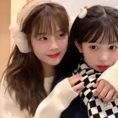 姐妹头像可爱2个人单人双人两张分开的