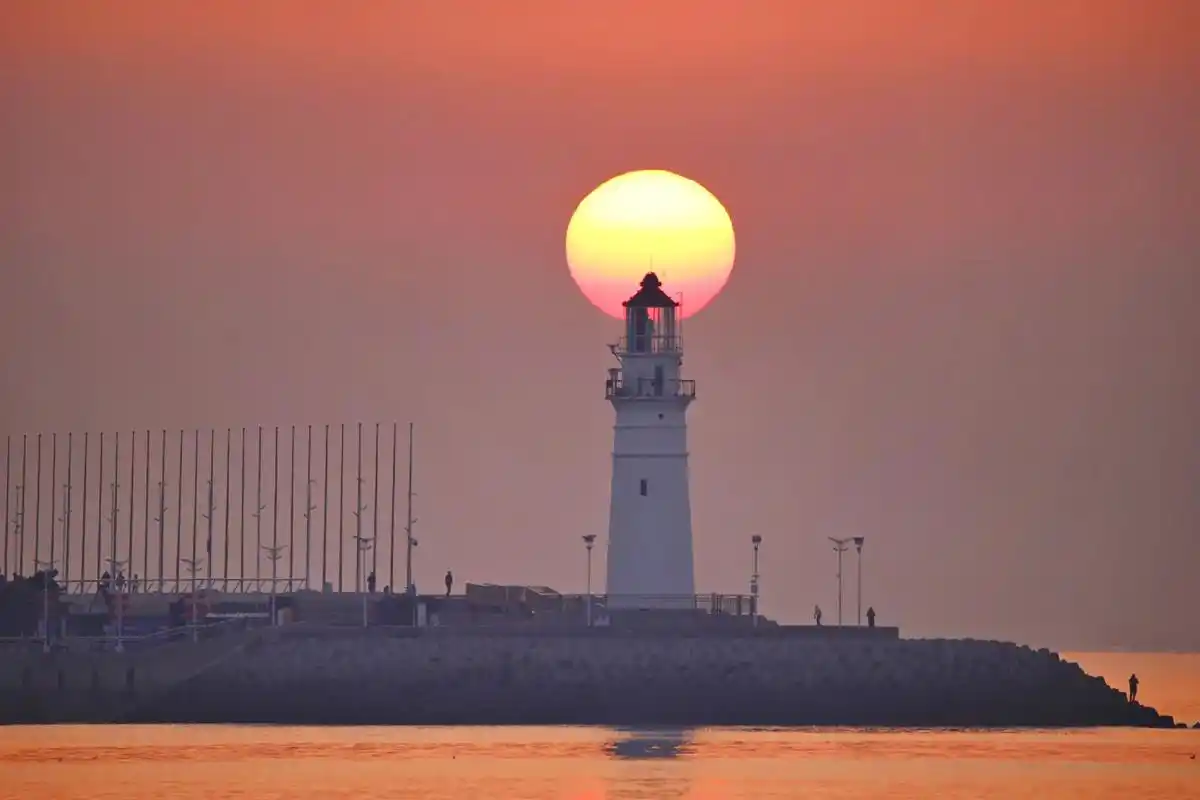 青岛奥帆情人坝跑步打卡圣地99.