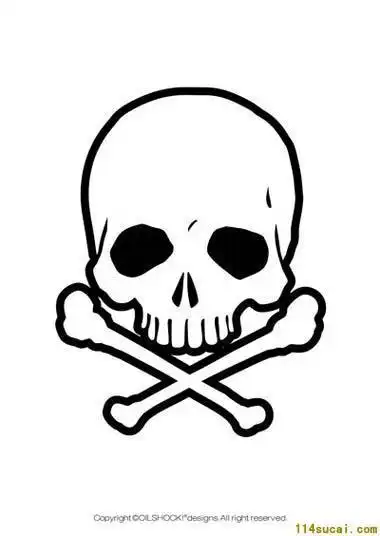 画怎么画骷髅头简笔画顺序简笔画骷髅头画法步骤如下恐怖元素简笔画