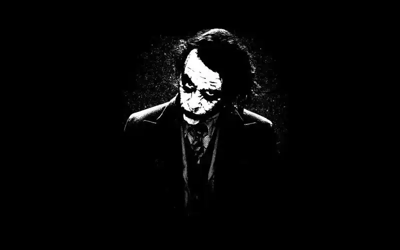 jokerheathledgerthedarkknightmonochromemoviesbatman壁纸图片