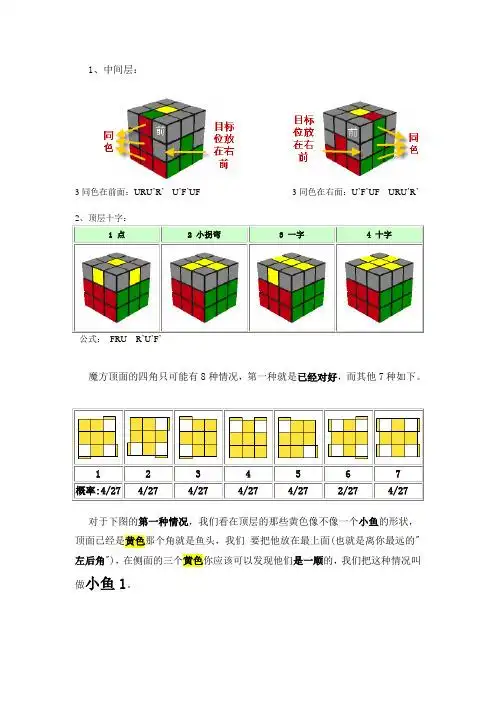 两节魔方公式 - 百度文库