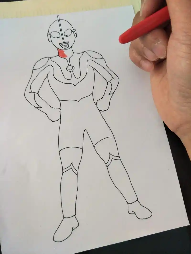 初代奥特曼绘画.#画画 #一起学画画 #手绘 #奥特曼简笔画 - 抖音