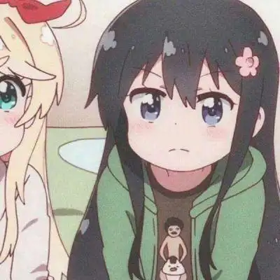 动漫闺蜜头像,可爱系的瞳孔里都是迩