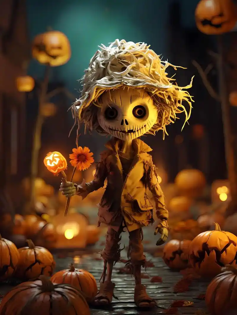 甲方要求:万圣节恐怖角色(微恐)贴切又形象#插画分享 #壁纸 - 抖音