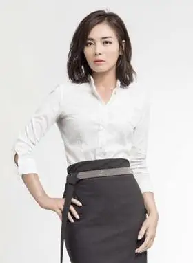 欢乐颂刘涛同款小立领衬衫棉通勤修身长袖白领ol范明星安迪同款衣