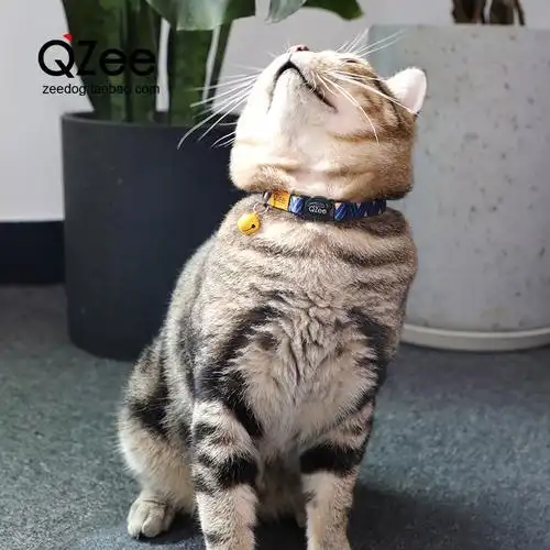 宠物猫咪项圈联名安全扣防波斯猫铃铛英短美短项圈