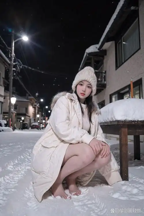 赤着脚丫子在雪地里的画面,你们觉得美吗?