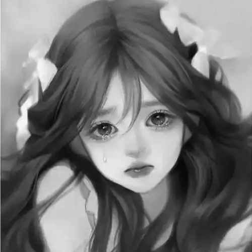 寂寞孤独伤感黑白头像图片